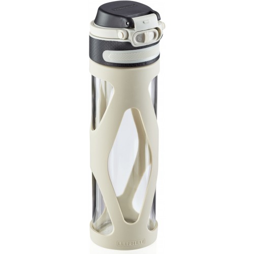 LEIFHEIT Flip Glasflasche 600 ml Silber 03255